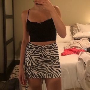 Princess Polly ELIJAH MINI SKIRT ZEBRA